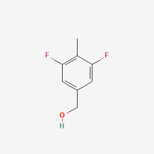 molecular formula C8H8F2O B1400455 3,5-Difluoro-4-methylbenzyl alcohol CAS No. 1783540-14-6