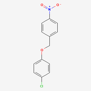 molecular formula C13H10ClNO3 B14004550 Benzene, 1-chloro-4-[(4-nitrophenyl)methoxy]- CAS No. 5442-44-4