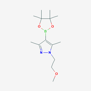 1-(2-Methoxyethyl)-3,5-dimethyl-4-(tetramethyl-1,3,2-dioxaborolan-2-yl)-1H-pyrazole