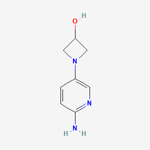 molecular formula C8H11N3O B1400461 1-(6-Aminopyridin-3-yl)azetidin-3-ol CAS No. 1253911-54-4