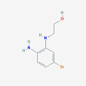 molecular formula C8H11BrN2O B1400463 2-(2-氨基-5-溴苯胺基)乙醇 CAS No. 1239879-68-5
