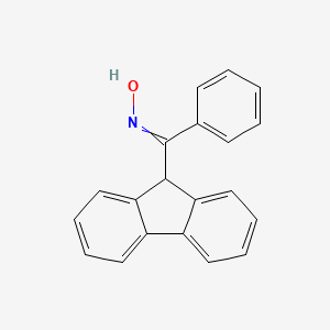 molecular formula C20H15NO B14004631 N-(9H-Fluoren-9-YL-phenyl-methylidene)hydroxylamine CAS No. 3299-92-1