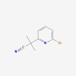 molecular formula C9H9BrN2 B1400464 2-(6-Bromopyridin-2-yl)-2-methylpropanenitrile CAS No. 1093879-76-5