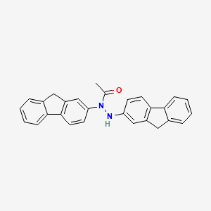 molecular formula C28H22N2O B14004653 N-Acetyl-2,2'-hydrazofluorene CAS No. 24225-71-6
