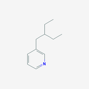 molecular formula C11H17N B14004701 3-(2-Ethylbutyl)pyridine CAS No. 6311-94-0