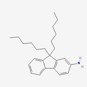 B1400471 9,9-dihexyl-9H-fluoren-2-amine CAS No. 1132796-42-9