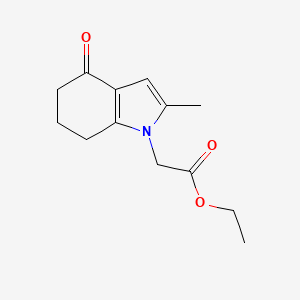 Ethyl 2-(2-methyl-4-oxo-4,5,6,7-tetrahydro-1H-indol-1-YL)acetate