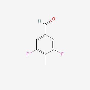 molecular formula C8H6F2O B1400476 3,5-Difluoro-4-methylbenzaldehyde CAS No. 1429902-14-6