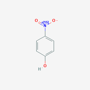 molecular formula C6H5NO3 B140049 4-[Oxido(oxo)(15N)(15N)azaniumyl]phenol CAS No. 103427-15-2