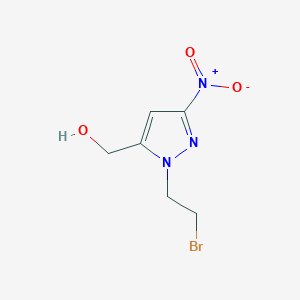 (1-(2-bromoethyl)-3-nitro-1H-pyrazol-5-yl)methanol