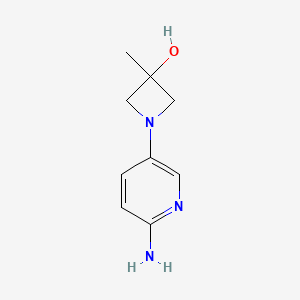 1-(6-Aminopyridin-3-yl)-3-methylazetidin-3-ol