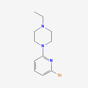 molecular formula C11H16BrN3 B1400499 1-(6-Bromopyridin-2-yl)-4-ethylpiperazine CAS No. 1226985-88-1