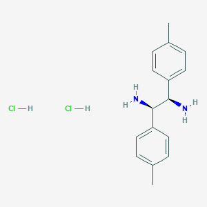 molecular formula C16H22Cl2N2 B14005045 (1R,2R)-1,2-Di-p-tolylethane-1,2-diamine dihydrochloride 