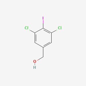 molecular formula C7H5Cl2IO B1400511 (3,5-Dichloro-4-iodophenyl)methanol CAS No. 1350760-17-6