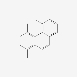 molecular formula C17H16 B14005117 1,4,5-Trimethylphenanthrene CAS No. 66271-47-4