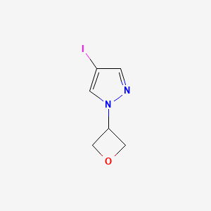 molecular formula C6H7IN2O B1400514 4-iodo-1-(oxetan-3-yl)-1H-pyrazole CAS No. 1314393-99-1