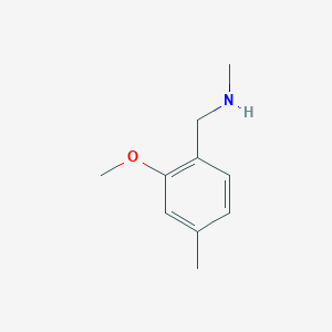 molecular formula C10H15NO B1400515 [(2-甲氧基-4-甲基苯基)甲基](甲基)胺 CAS No. 1229041-04-6