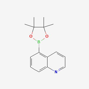 molecular formula C15H18BNO2 B1400516 5-Quinolineboronic Acid Pinacol Ester CAS No. 1021868-08-5
