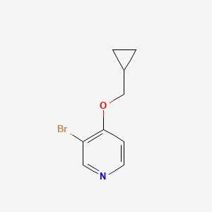 molecular formula C9H10BrNO B1400518 3-Bromo-4-(cyclopropylmethoxy)pyridine CAS No. 1357095-18-1