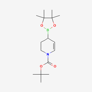 molecular formula C16H28BNO4 B14005180 tert-butyl 4-(4,4,5,5-tetramethyl-1,3,2-dioxaborolan-2-yl)-3,4-dihydropyridine-1(2H)-carboxylate 