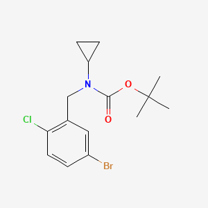 molecular formula C15H19BrClNO2 B1400527 (5-溴-2-氯-苄基)-环丙基-氨基甲酸叔丁酯 CAS No. 946004-27-9