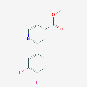 molecular formula C13H9F2NO2 B1400529 Methyl 2-(3,4-difluorophenyl)isonicotinate CAS No. 1251849-58-7