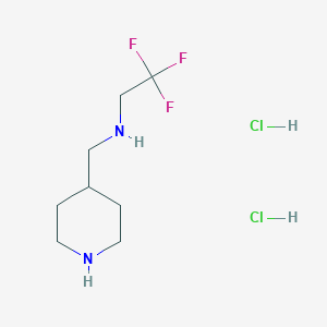 2,2,2-trifluoro-N-(piperidin-4-ylmethyl)ethanamine dihydrochloride