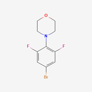 molecular formula C10H10BrF2NO B1400536 4-(4-Bromo-2,6-difluorophenyl)morpholine CAS No. 1408074-69-0