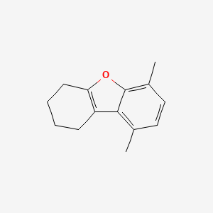 molecular formula C14H16O B14005463 6,9-Dimethyl-1,2,3,4-tetrahydrodibenzo[b,d]furan CAS No. 23002-95-1