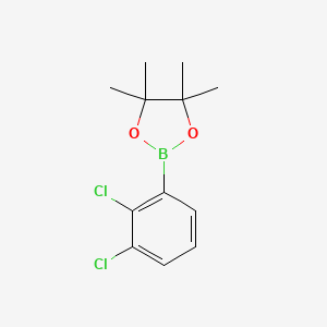 B1400548 2-(2,3-Dichlorophenyl)-4,4,5,5-tetramethyl-1,3,2-dioxaborolane CAS No. 1255760-30-5