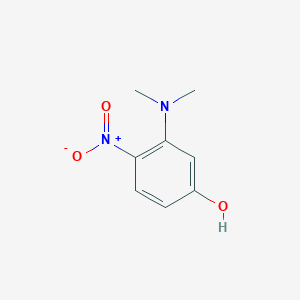 molecular formula C8H10N2O3 B14005496 3-(Dimethylamino)-4-nitrophenol CAS No. 14703-80-1