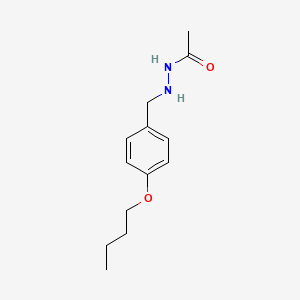 molecular formula C13H20N2O2 B14005558 Hydrazine, 1-acetyl-2-(p-butoxybenzyl)- CAS No. 69352-45-0