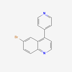 molecular formula C14H9BrN2 B1400558 6-Bromo-4-(4-pyridinyl)quinoline CAS No. 1083326-14-0