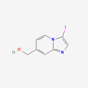 molecular formula C8H7IN2O B1400564 (3-Iodoimidazo[1,2-A]pyridin-7-YL)methanol CAS No. 1036990-66-5