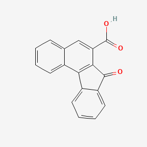 molecular formula C18H10O3 B14005641 7-Oxobenzo[c]fluorene-6-carboxylic acid CAS No. 52905-36-9