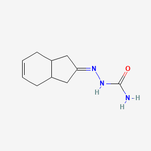 molecular formula C10H15N3O B14005660 2-(1,3,3a,4,7,7a-Hexahydro-2h-inden-2-ylidene)hydrazinecarboxamide CAS No. 36237-86-2