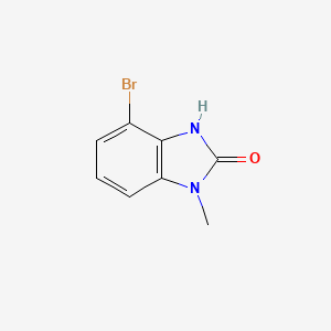 molecular formula C8H7BrN2O B1400568 4-bromo-1-methyl-2,3-dihydro-1H-1,3-benzodiazol-2-one CAS No. 1240593-33-2