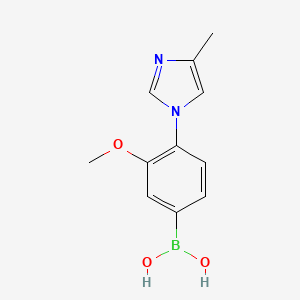 (3-Methoxy-4-(4-methyl-1H-imidazol-1-yl)phenyl)boronic acid