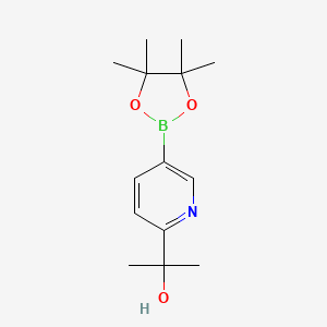 2-[5-(Tetramethyl-1,3,2-dioxaborolan-2-yl)pyridin-2-yl]propan-2-ol