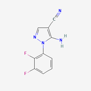 molecular formula C10H6F2N4 B1400574 5-Amino-1-(2,3-difluorophenyl)-1H-pyrazole-4-carbonitrile CAS No. 1159678-64-4