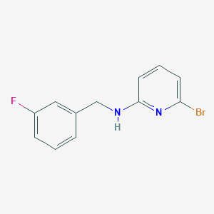 molecular formula C12H10BrFN2 B1400575 6-溴-N-(3-氟苄基)吡啶-2-胺 CAS No. 1263374-07-7