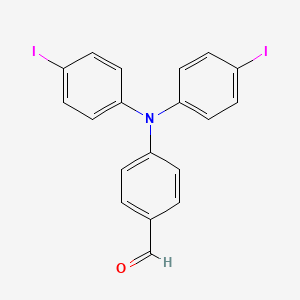 molecular formula C19H13I2NO B1400577 4-(Bis(4-iodophenyl)amino)benzaldehyde CAS No. 808758-81-8