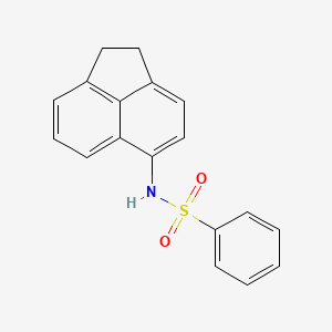 molecular formula C18H15NO2S B14005802 Benzenesulfonamide, N-(1,2-dihydro-5-acenaphthylenyl)- CAS No. 4709-70-0