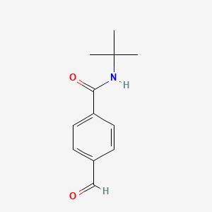 molecular formula C12H15NO2 B14005832 N-(tert-butyl)-4-formylbenzamide 
