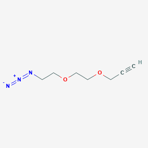 molecular formula C7H11N3O2 B1400588 3-(2-(2-叠氮乙氧基)乙氧基)丙-1-炔 CAS No. 1245006-63-6