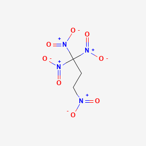 molecular formula C3H4N4O8 B14005917 Propane, 1,1,1,3-tetranitro- CAS No. 15473-28-6