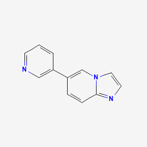 molecular formula C12H9N3 B14005947 6-(Pyridin-3-yl)imidazo[1,2-a]pyridine 