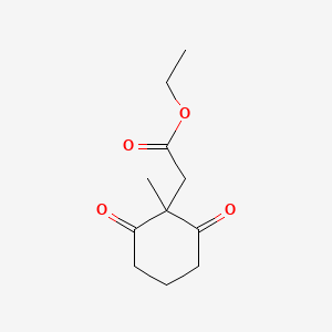 molecular formula C11H16O4 B14005963 Ethyl 2-(1-methyl-2,6-dioxocyclohexyl)acetate CAS No. 55981-33-4