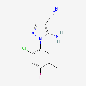 5-Amino-1-(2-chloro-4-fluoro-5-methylphenyl)-1H-pyrazole-4-carbonitrile