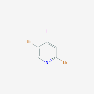 molecular formula C5H2Br2IN B1400602 2,5-Dibromo-4-iodopyridine CAS No. 1061357-86-5